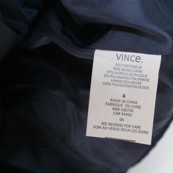 NWT VINCE Wool Blend Slim Fit Jacket - Picture 10 of 13